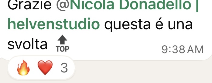 Cliente: Questa è una svolta